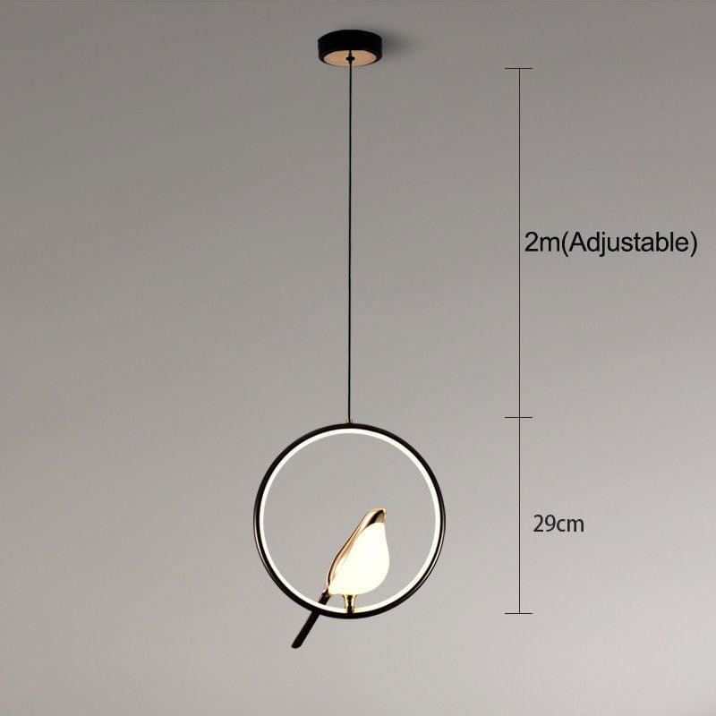 Nordic LED Golden Bird Wall Lamp Parlor Bar Bedside Hanging Light Novelty Rotatable Wall Lamp Bedroom Bedside Indoor Sconce - SKØRTER