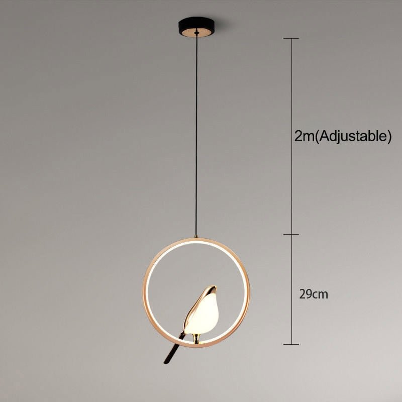 Nordic LED Golden Bird Wall Lamp Parlor Bar Bedside Hanging Light Novelty Rotatable Wall Lamp Bedroom Bedside Indoor Sconce - SKØRTER