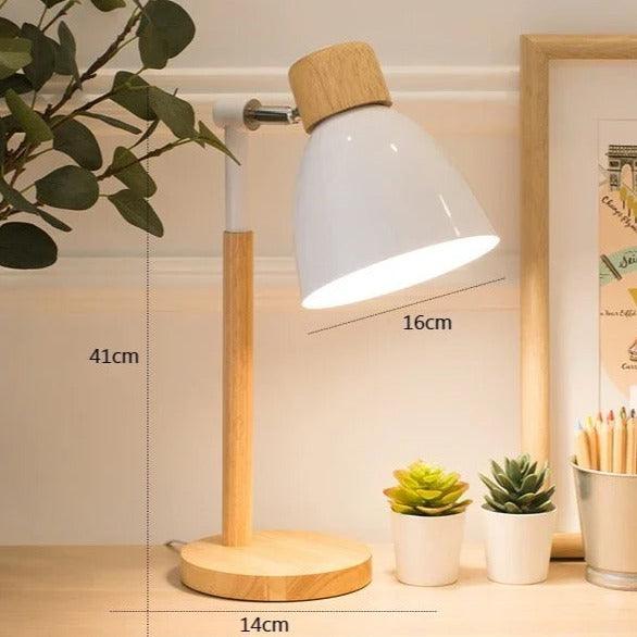 Skorter | Nordic Table Lamp | Wood, Iron