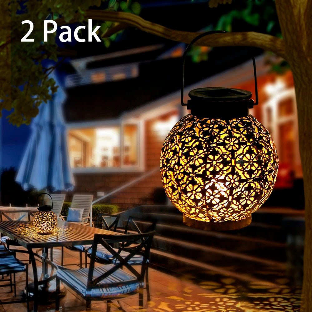 Outdoor Hanging Solar Shadow Cast Lantern - SKØRTER