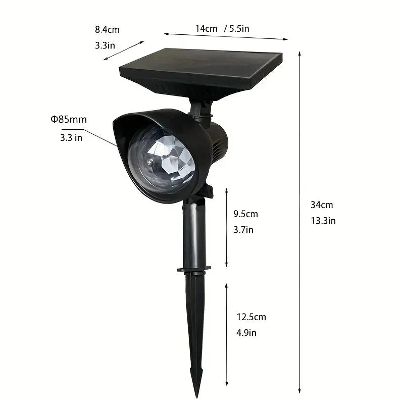 Skorter | Outdoor solar energy rotating color projection lamp
