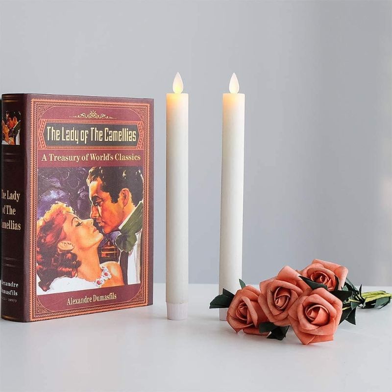 Pack Of 2 Flameless Taper Candles With Remote - SKØRTER