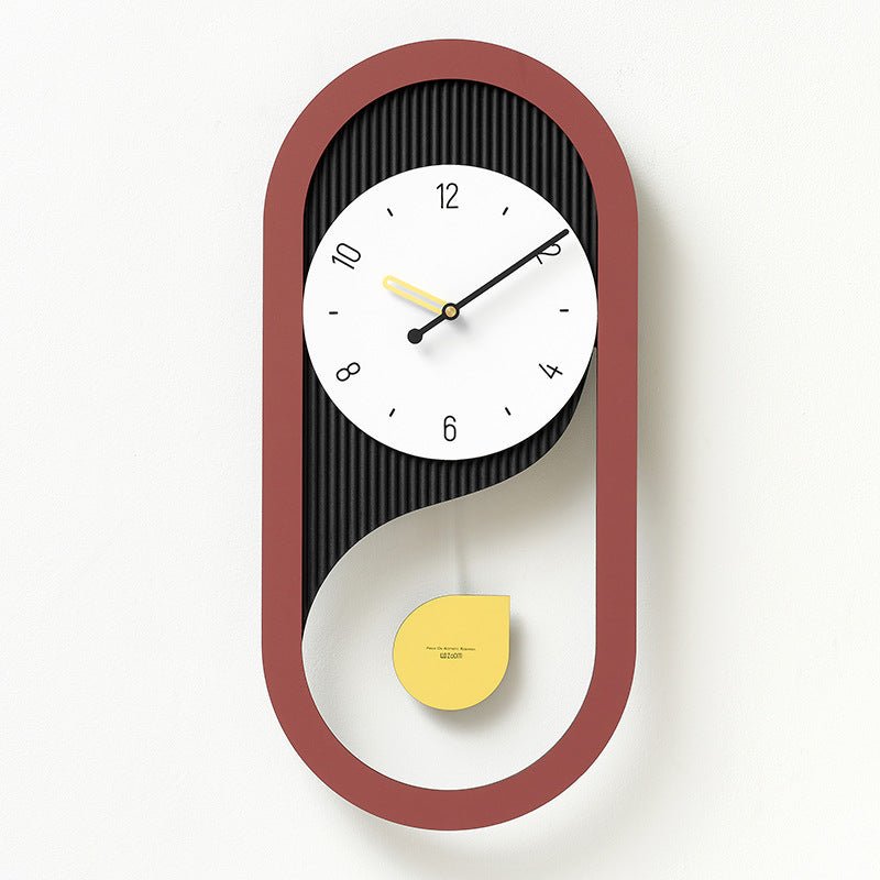 Pendulum Silent Long Wall Clock for Home Office - SKØRTER