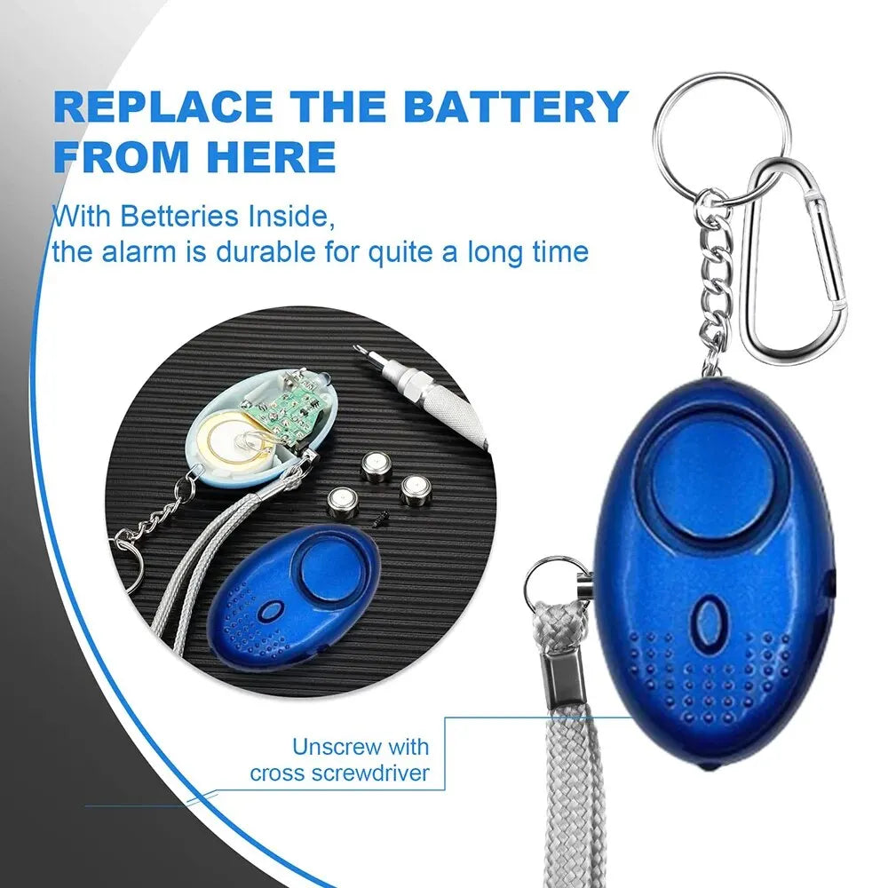 Skorter | Personal Safety Alarm with LED Light (130 dB) - SafeSound