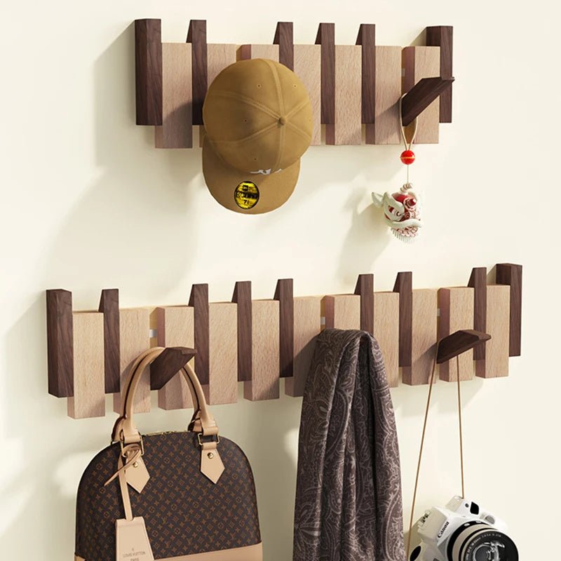 Skorter | WOODSONATA – Handmade Wooden Wall Coat Rack in Piano Style