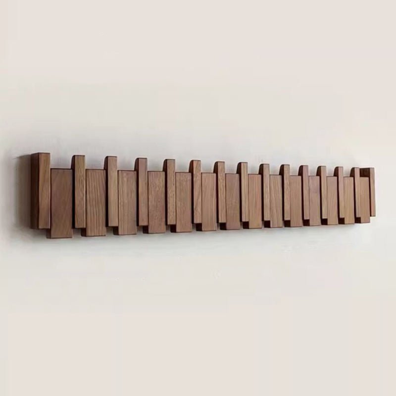 Skorter | WOODSONATA – Handmade Wooden Wall Coat Rack in Piano Style