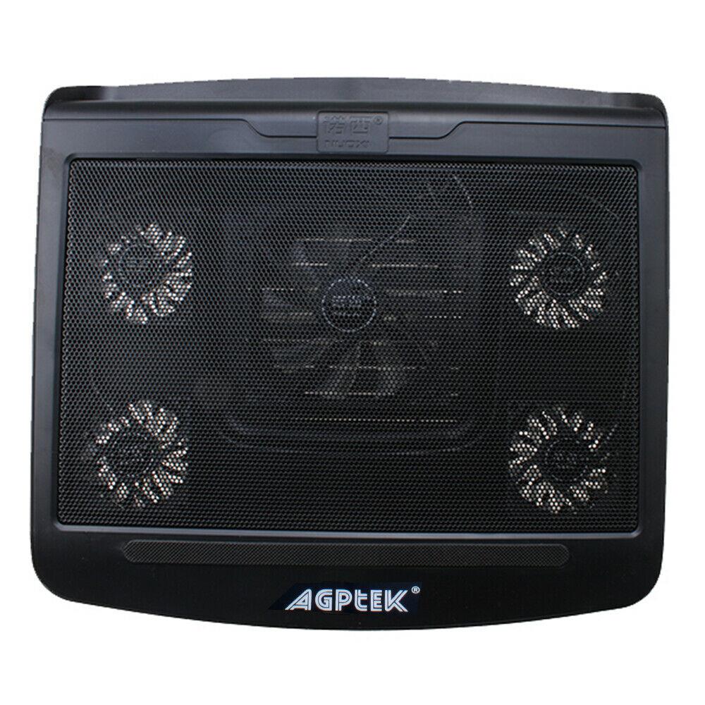 Skorter | Portable 5 Fan Cooling Pad LED Light Radiator