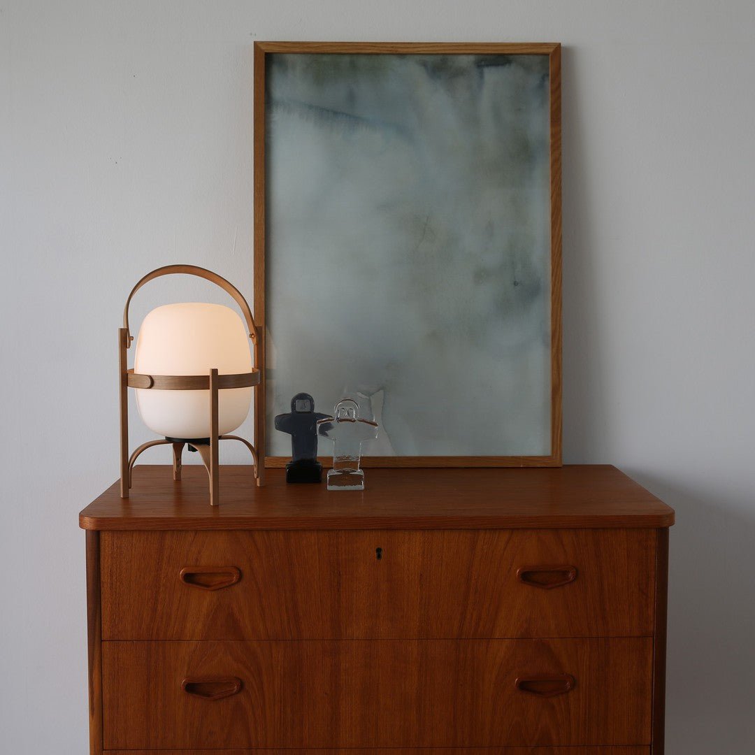 Portable Lantern Glass Table Lamp - SKØRTER