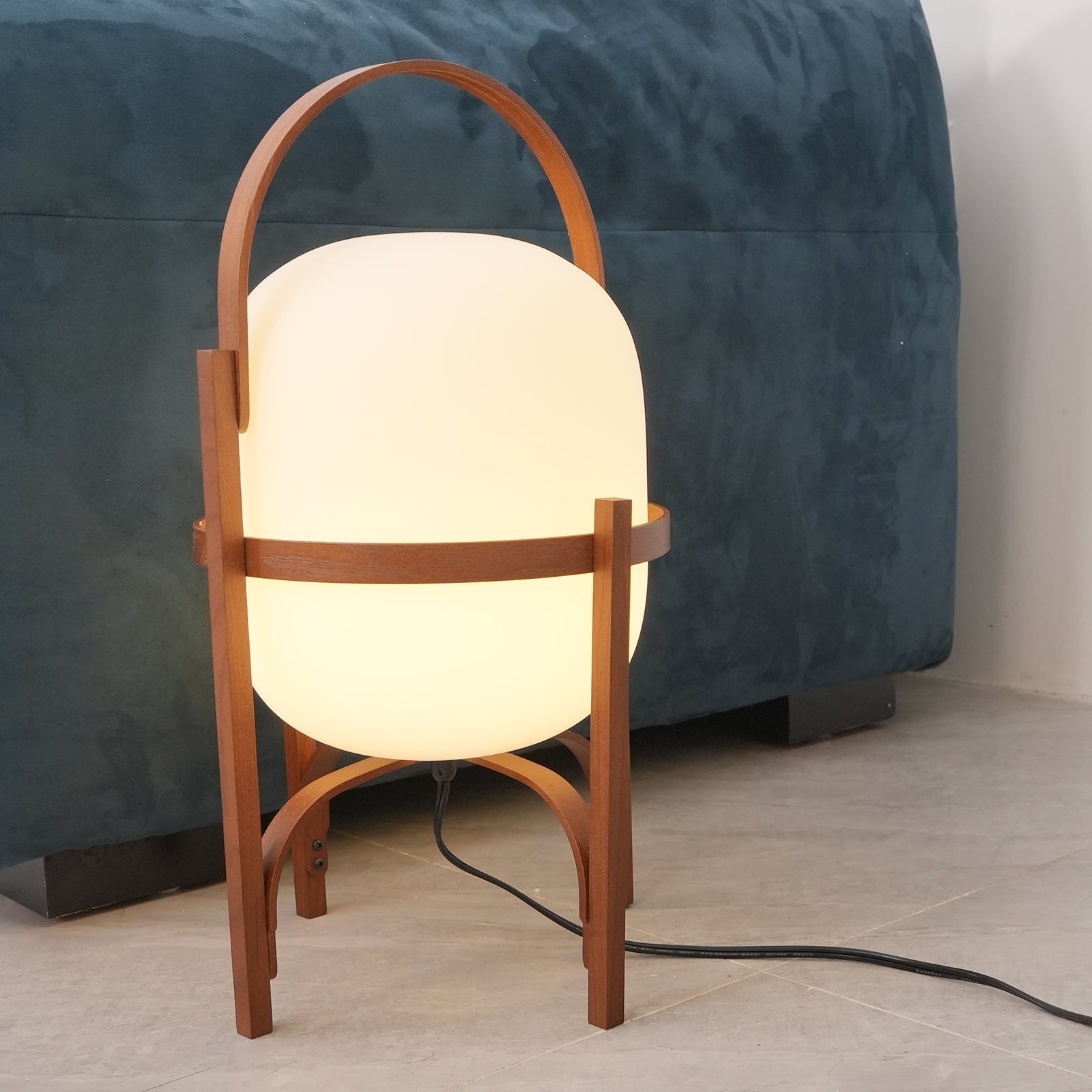 Portable Lantern Glass Table Lamp - SKØRTER
