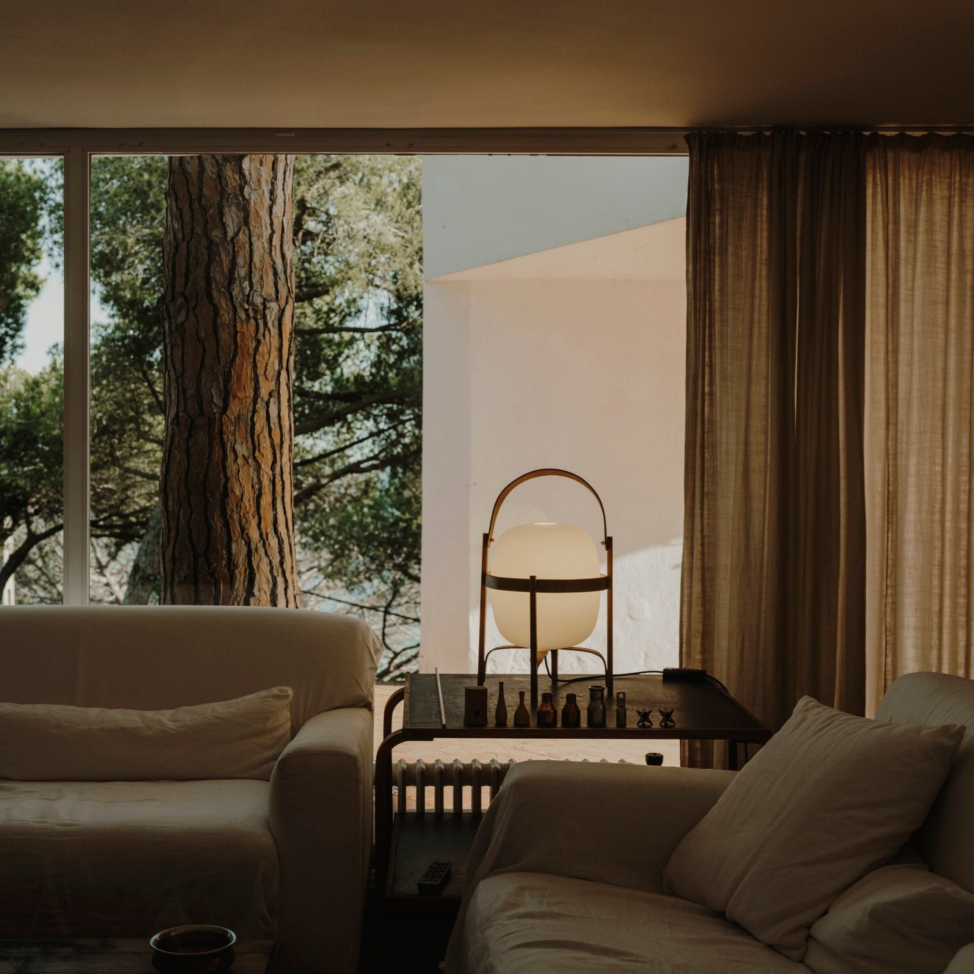 Portable Lantern Glass Table Lamp - SKØRTER