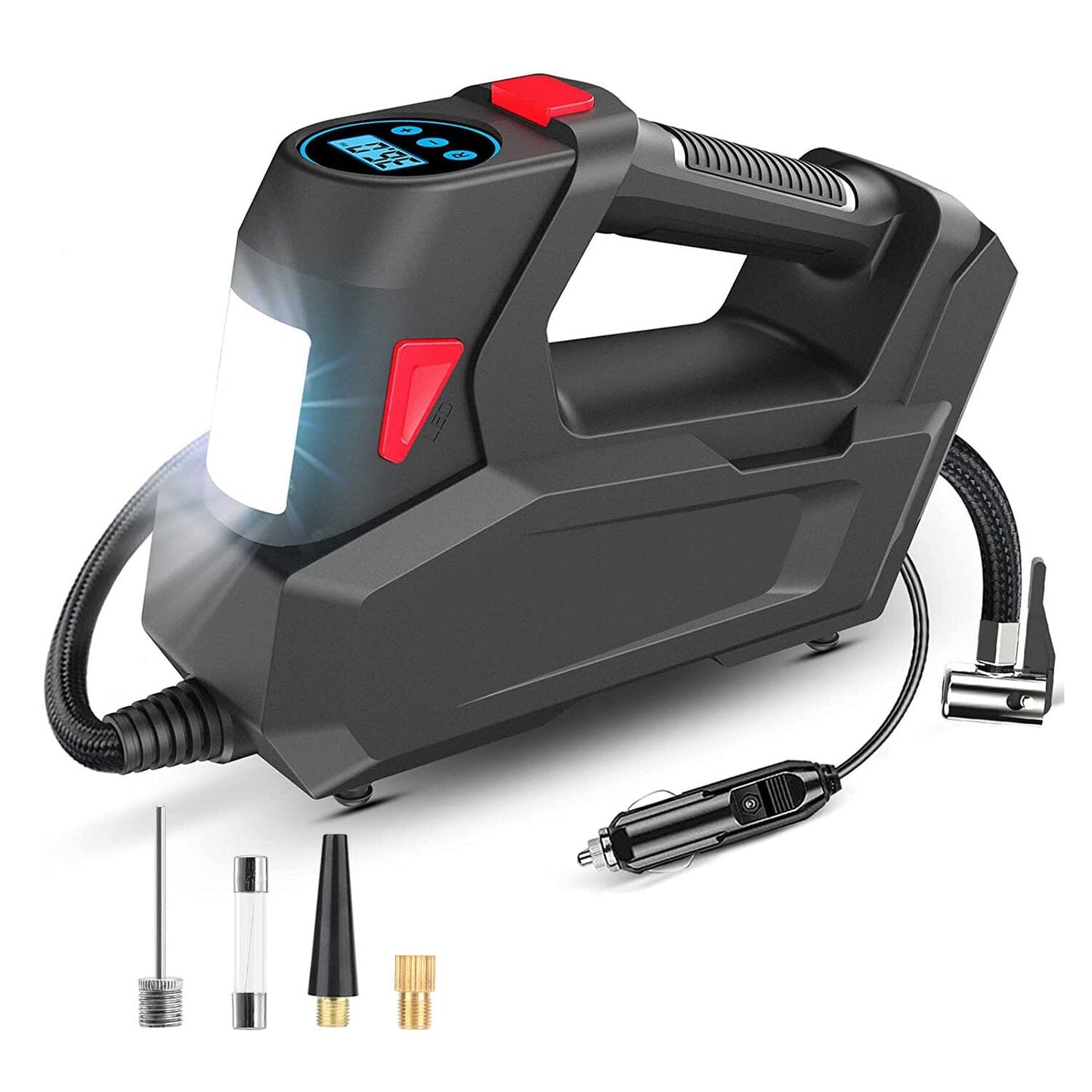 Skorter | Portable Tire Pump 120 PSI Max 90W Powered Tire Pump with Digital Screen LED