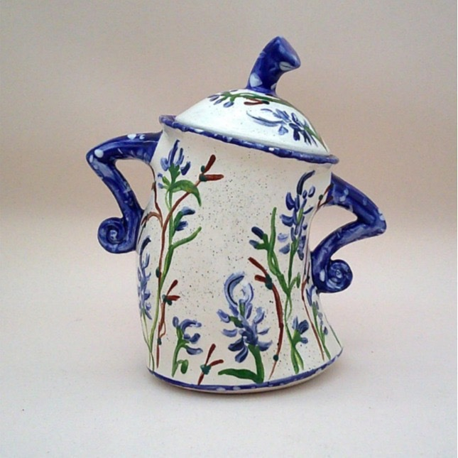 Skorter in ceramic fantasy with lid