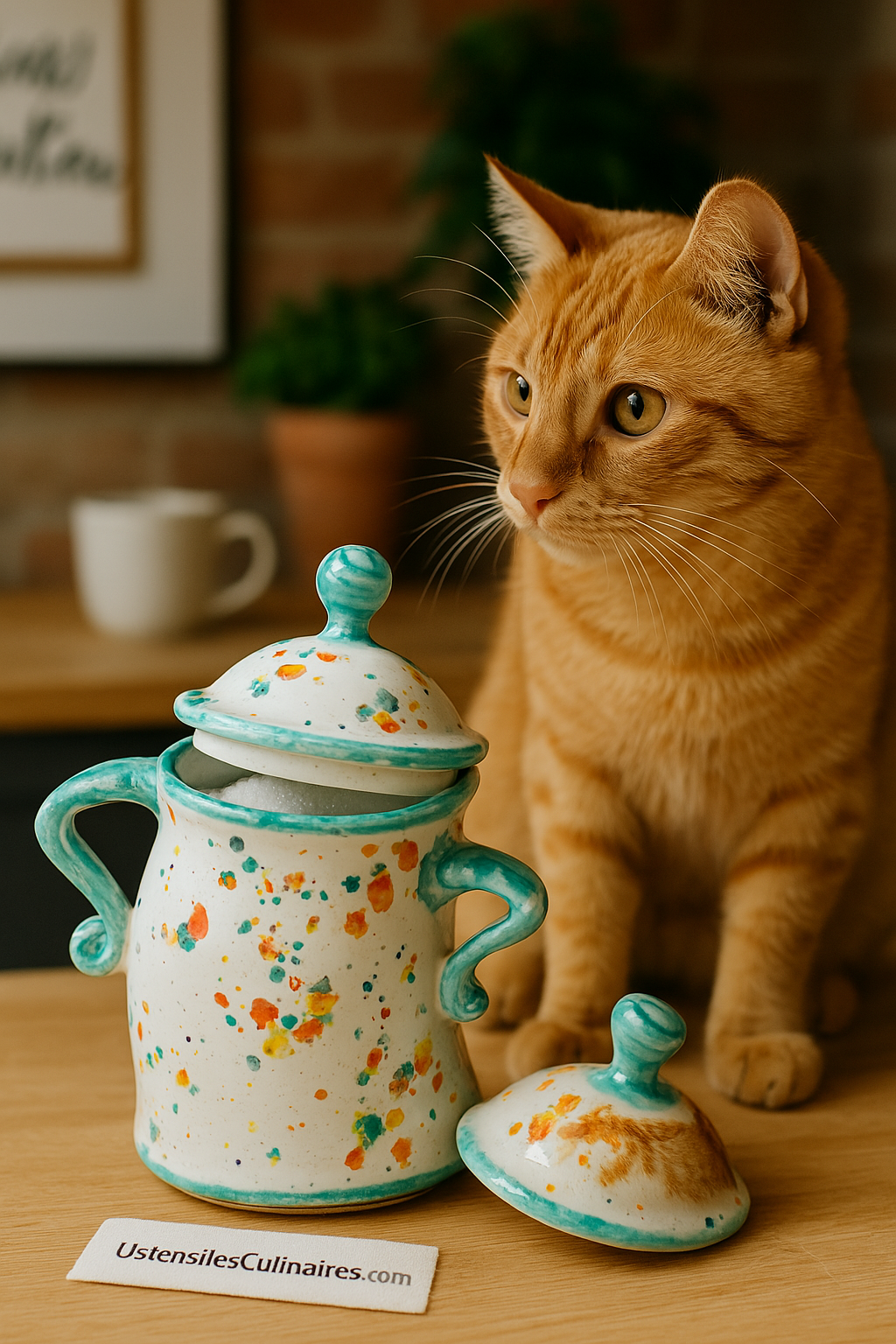 Skorter in ceramic fantasy with lid
