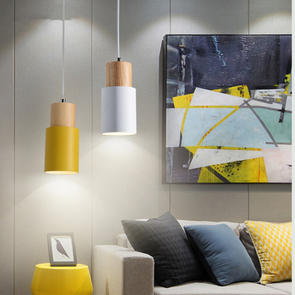 Skorter | Designer Nordic Wood Base Pendant Lamp