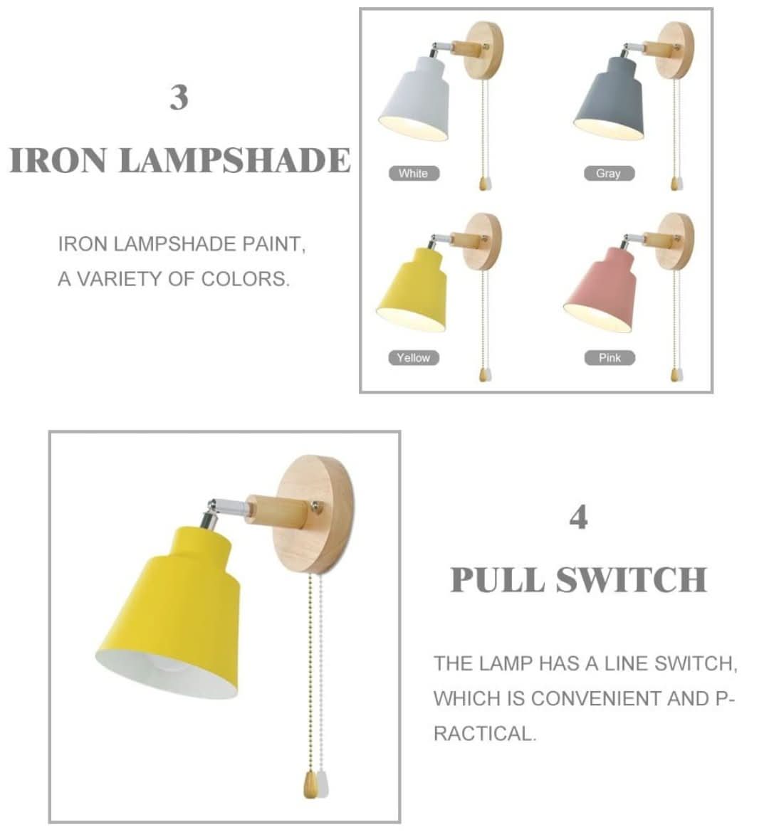 Skorter | Drebart Colin Wall Lamp With Pull Switch
