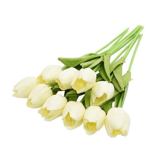 Skorter | 10-piece Faux-Tulip Artificial Flowers