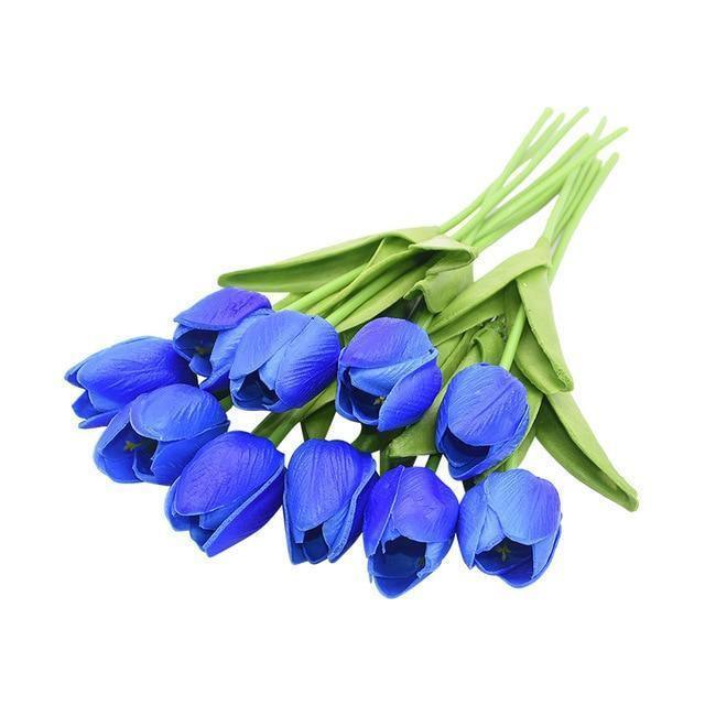 Skorter | 10-piece Faux-Tulip Artificial Flowers