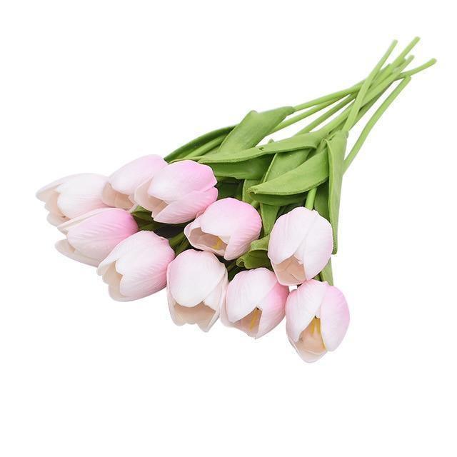 Skorter | 10-piece Faux-Tulip Artificial Flowers
