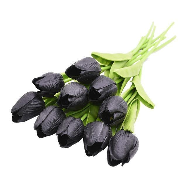 Skorter | 10-piece Faux-Tulip Artificial Flowers