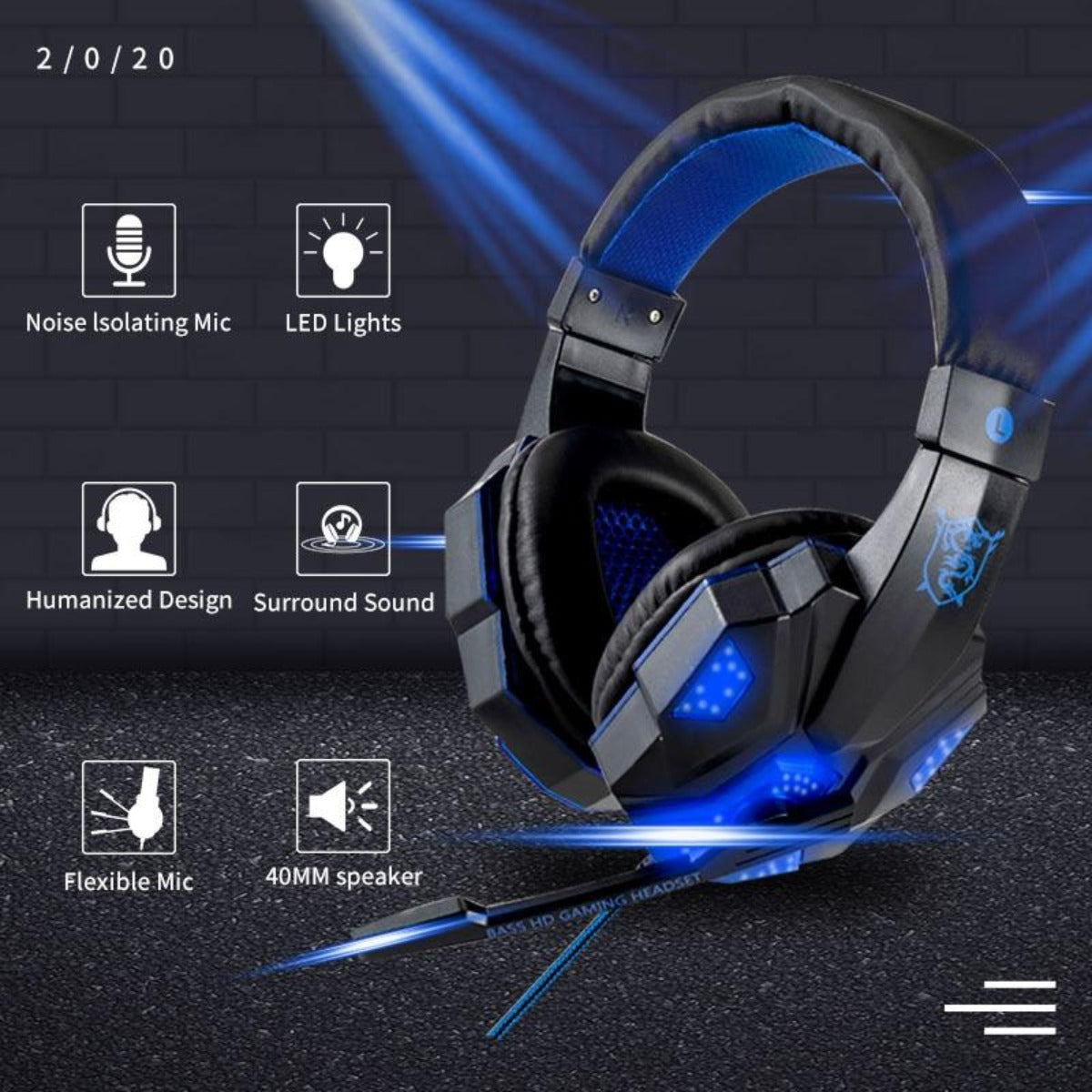 Skorter | G9800 LED Gaming Headset