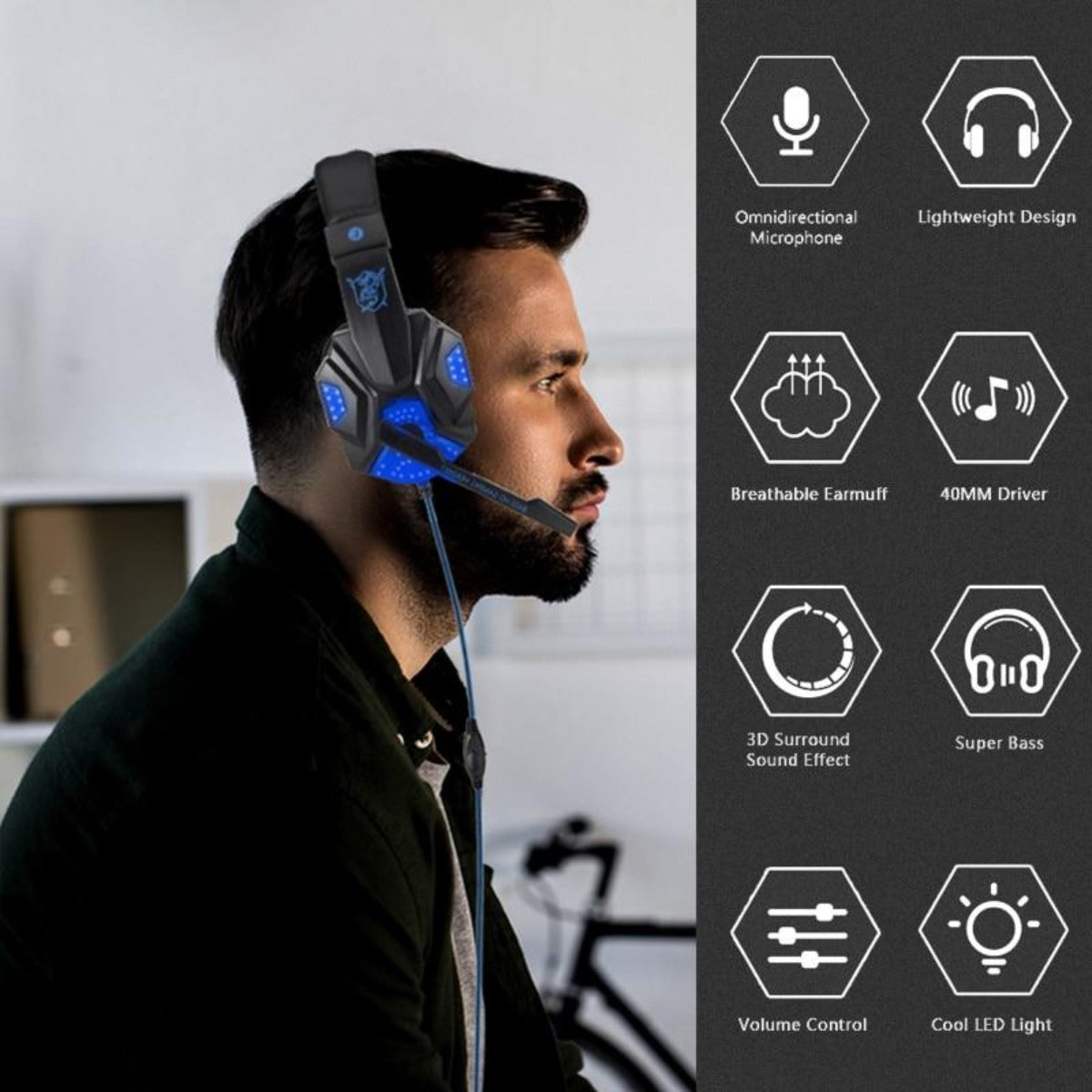Skorter | G9800 LED Gaming Headset