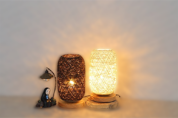 Skorter | Table lamp made of rattan wood