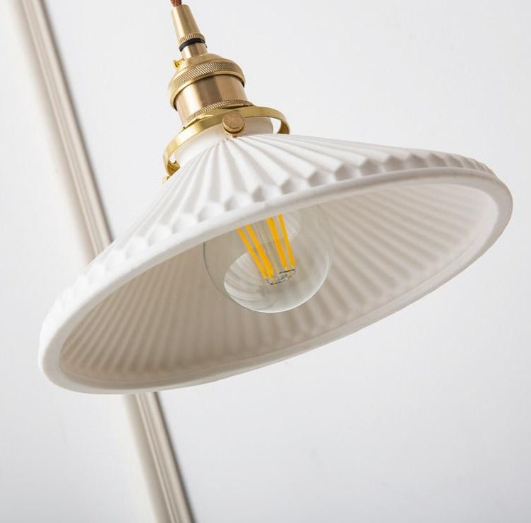White Ceramic Pendant Light
