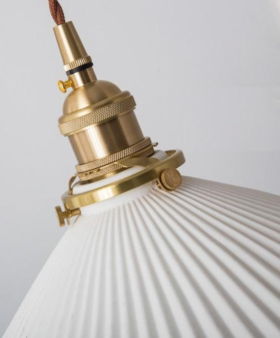 White Ceramic Pendant Light