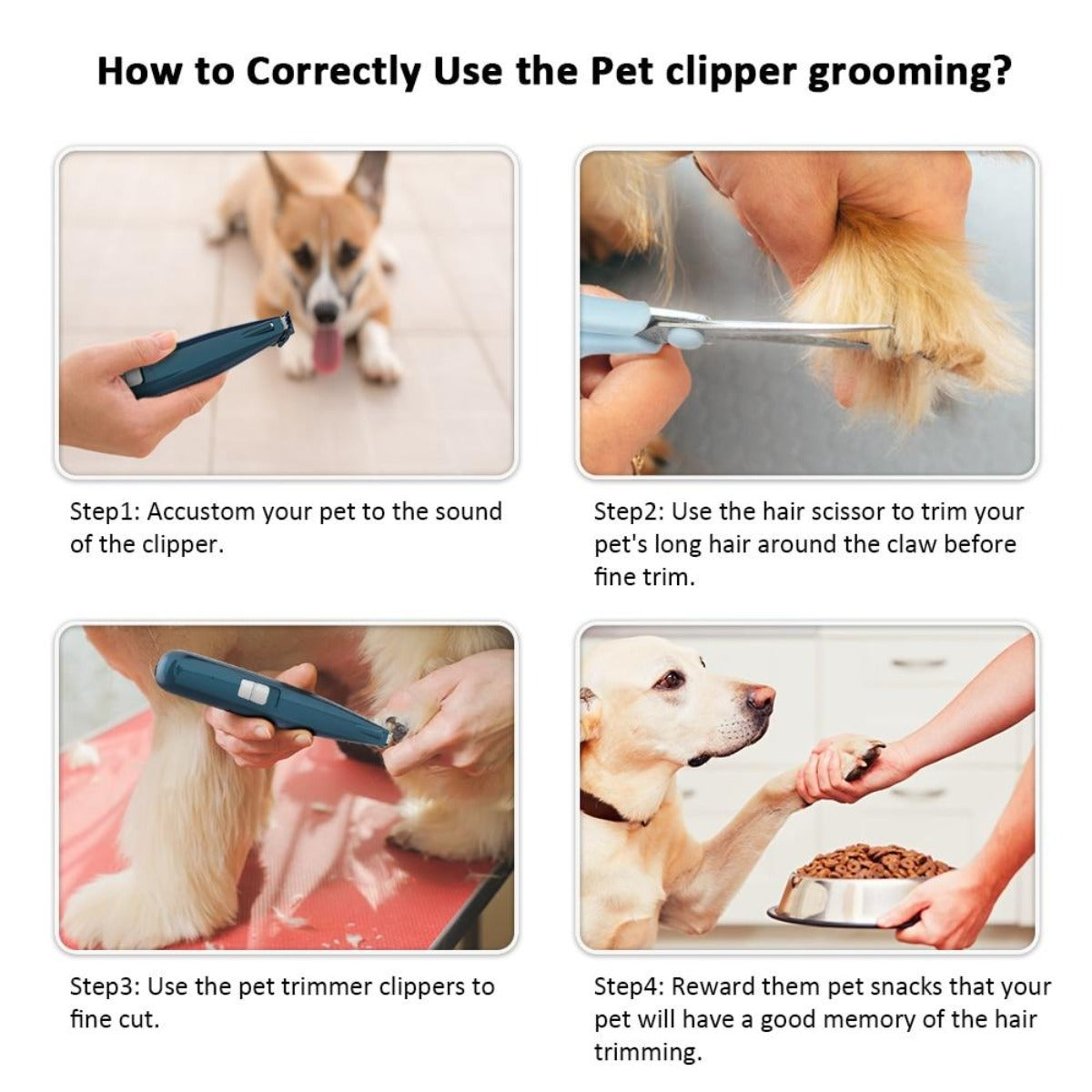 Skorter | Paw Hair Clippers With LED Light