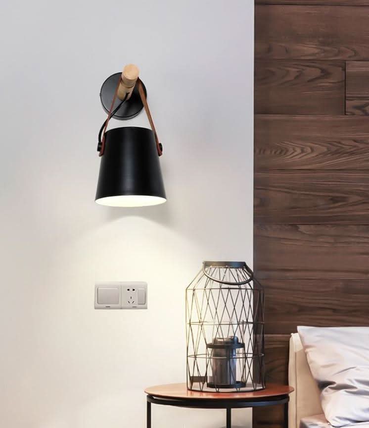 Skorter | Wooden Nordic Wall Lamp – Minimalist Hanging Light Fixture
