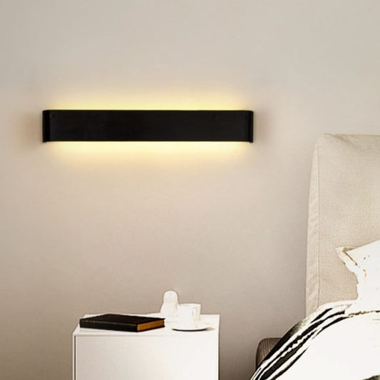 Skorter | Contemporary LED Wall Lamp – Sleek Black Aluminum Light