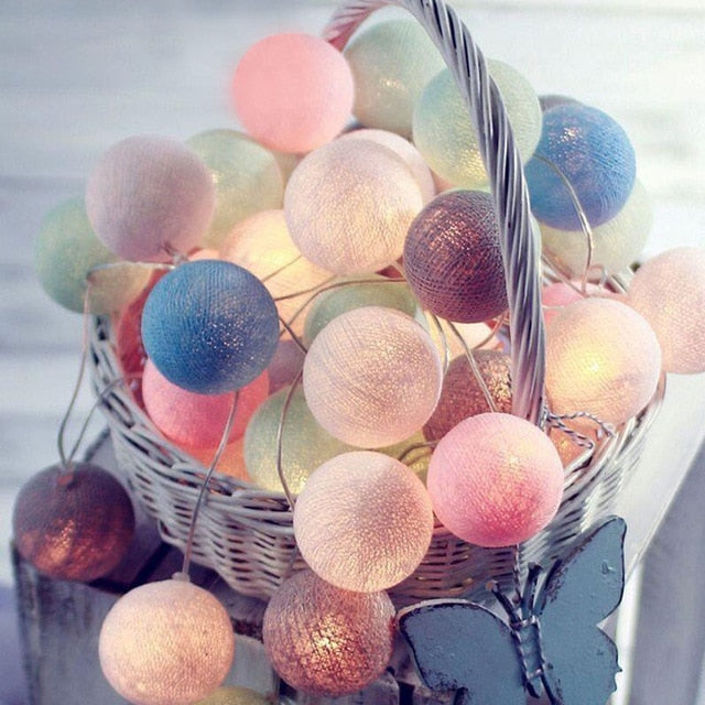 Skorter | Royallure Cotton Balloon String Lights – Cozy Decoration for Home & Celebrations