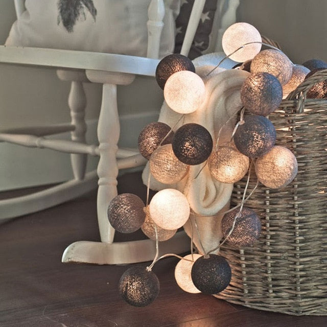 Skorter | Royallure Cotton Balloon String Lights – Cozy Decoration for Home & Celebrations