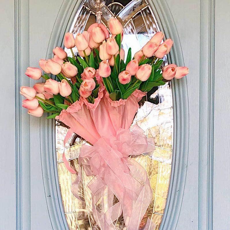 Skorter | 10-piece Faux-Tulip Artificial Flowers