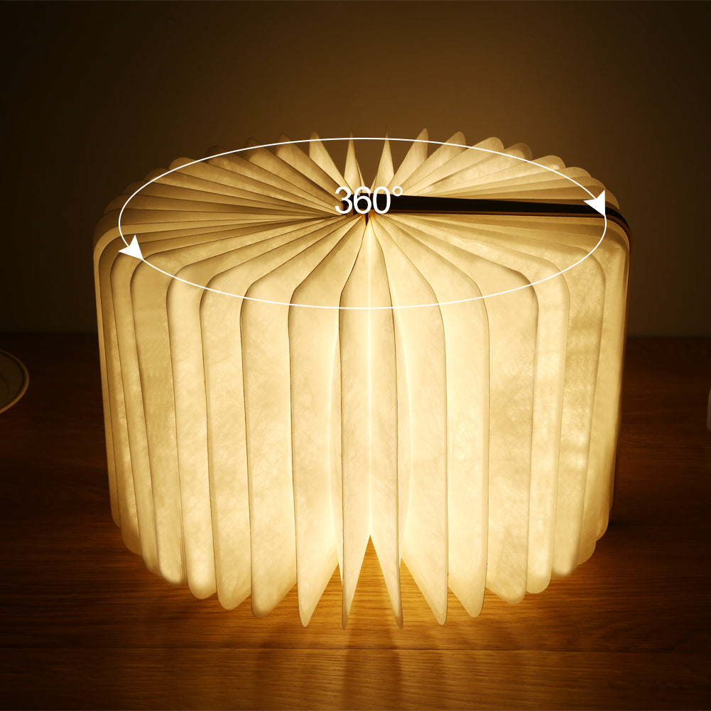 Skorter | LED Folding Book Light – Unique and Quirky Gift Idea for Book Lovers, Perfect for Reading Nooks or Bedside Tables | Creative and Compact Night Light