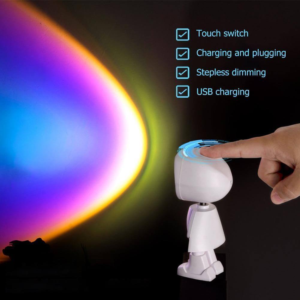 Skorter | Atmospheric Sunset Robot Lamp LED
