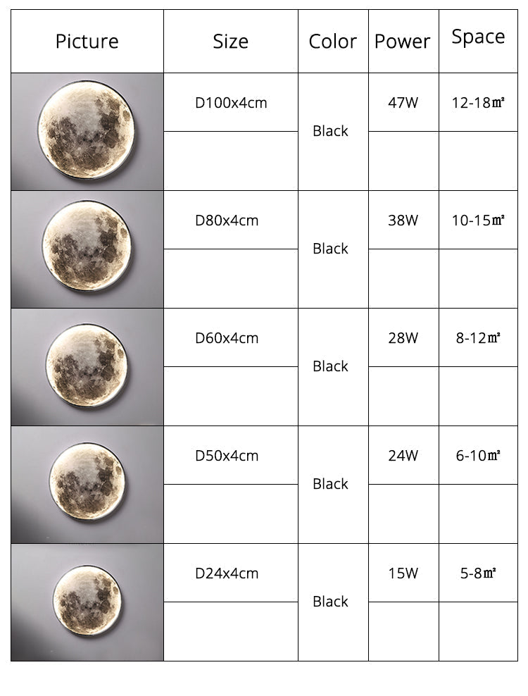 Skorter | 3D LED Moon or Earth Ceiling or Wall Lamp (3 Styles) 24CM-80CM