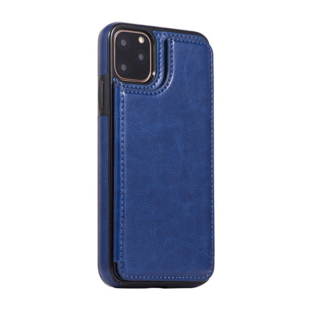 Skorter | Retro Theme Vegan Leather Flip Wallet Case for iPhone 11 to 15