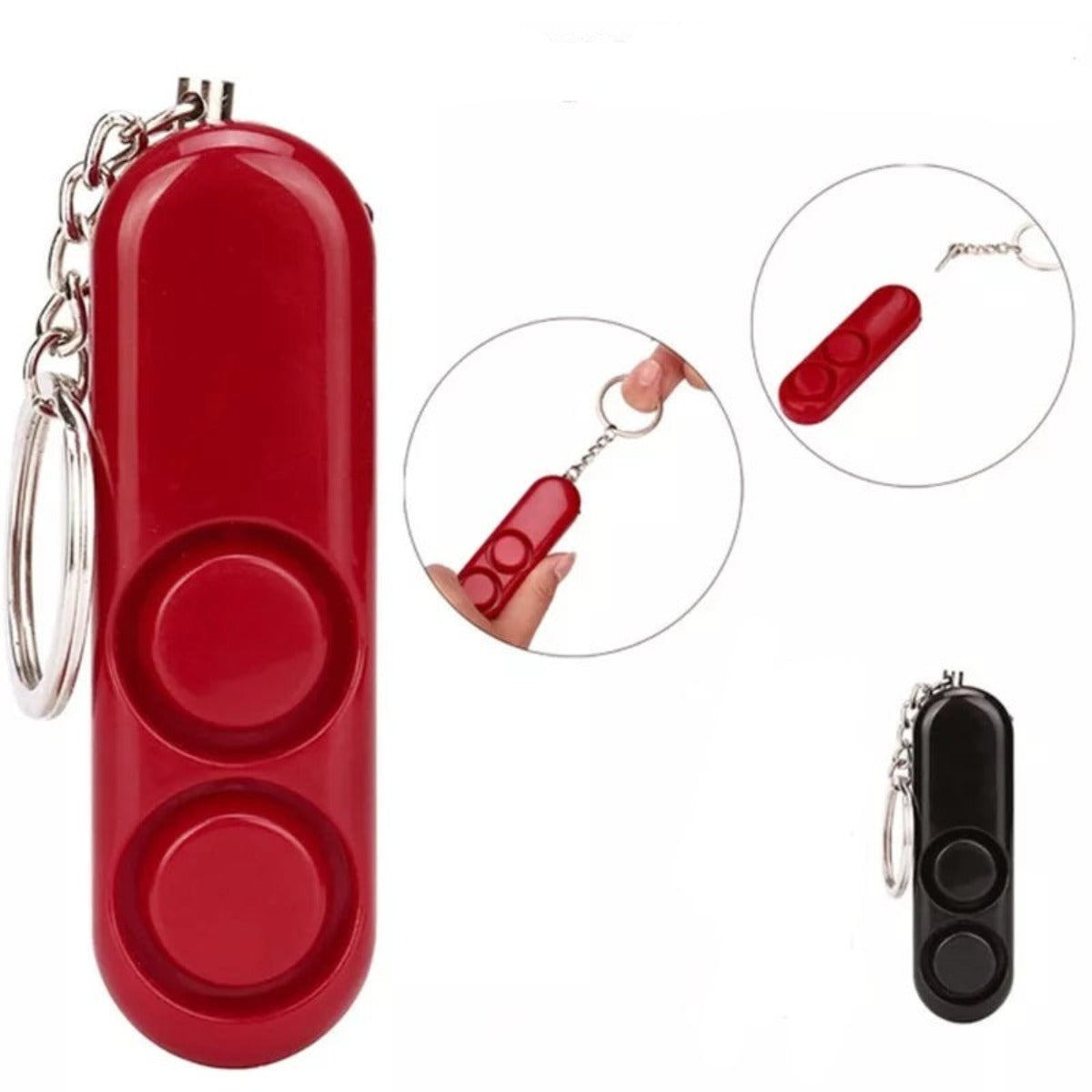 Skorter | Pcs 120dB Self Defense Dual Speaker Extra Loud Personal Safety Alarm Keychain