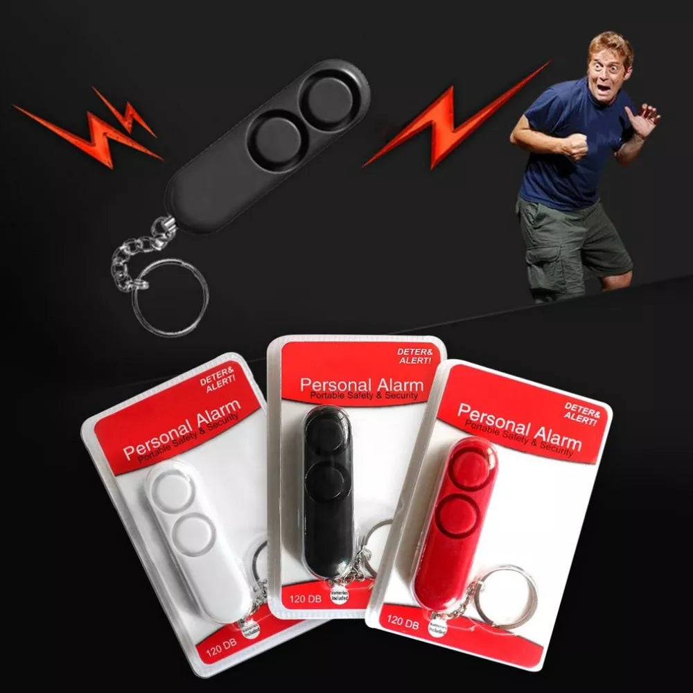 Skorter | Pcs 120dB Self Defense Dual Speaker Extra Loud Personal Safety Alarm Keychain