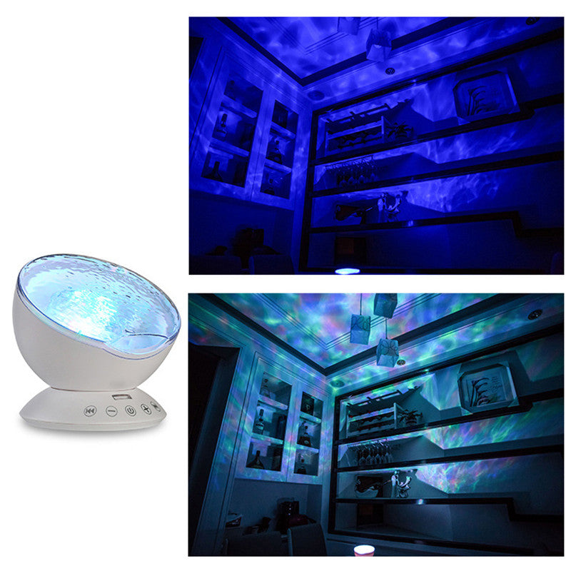 Skorter | Ocean Wave LED Projector Lights Speaker with Remote control