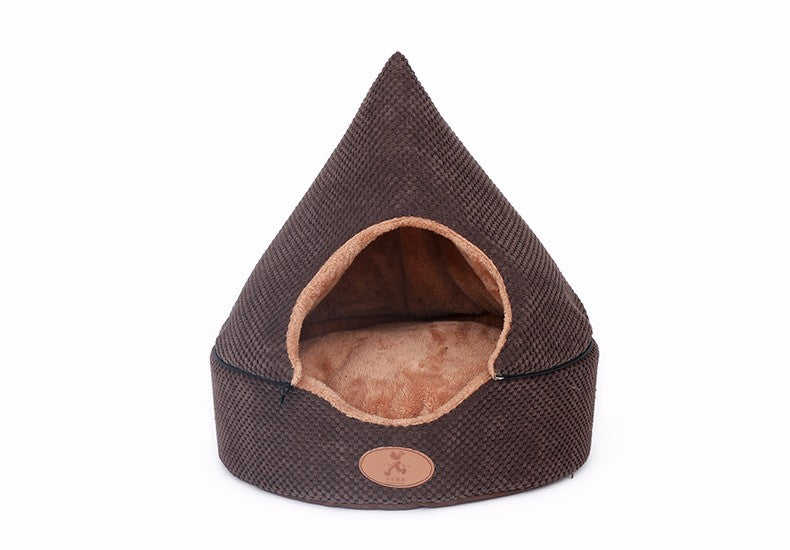 Skorter | HOOPET Pet Dog Cat Tent House All Seasons Dirt Resistant Soft Yurt Bed with Double-Sided Washable Cushion