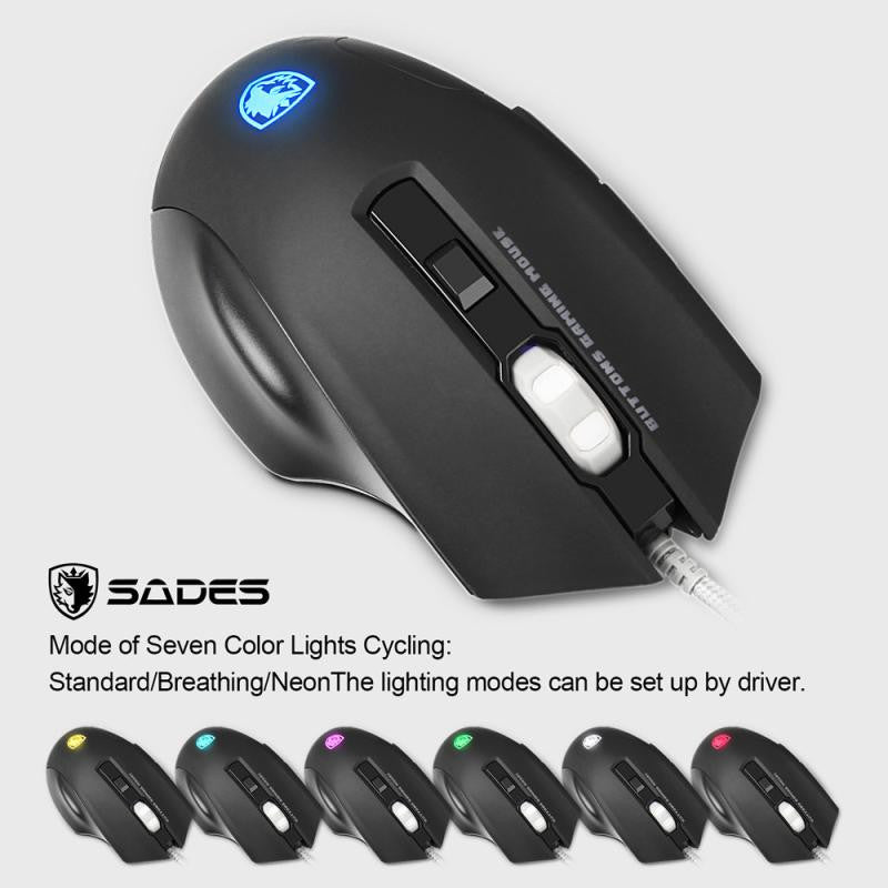 Skorter | Buttons 2500 DPI LED Optical Wired Gaming Mouse