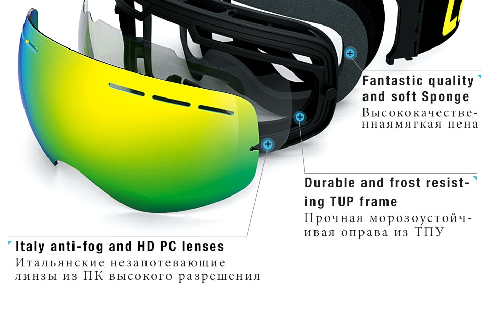 Skorter | Anti-Fog Ski Goggles Double Layers UV400