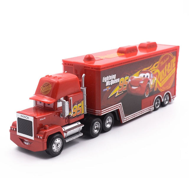 Skorter | 1:55 Diecast Cars 2 3 Lightning McQueen Mack Uncle Truck Jackson Storm Cruz