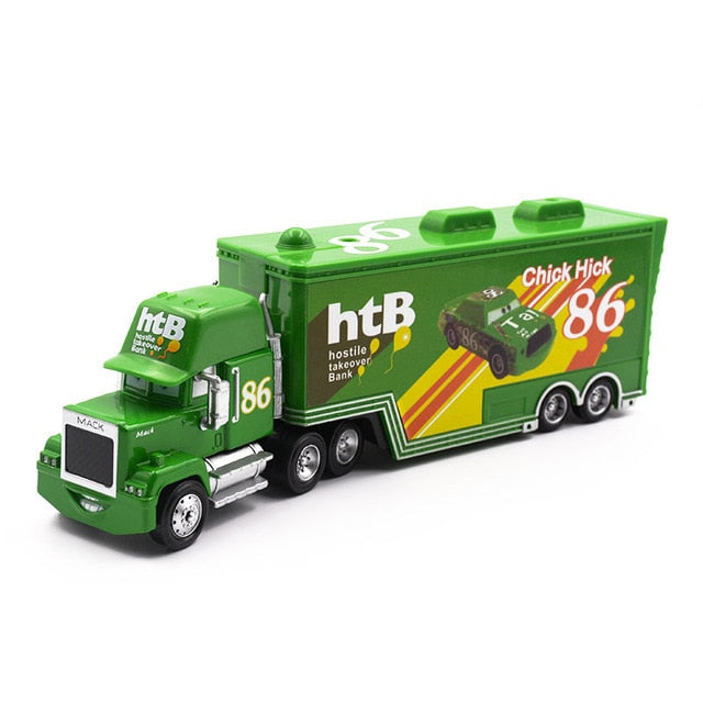 Skorter | 1:55 Diecast Cars 2 3 Lightning McQueen Mack Uncle Truck Jackson Storm Cruz