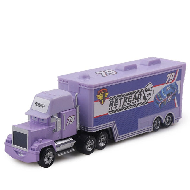 Skorter | 1:55 Diecast Cars 2 3 Lightning McQueen Mack Uncle Truck Jackson Storm Cruz