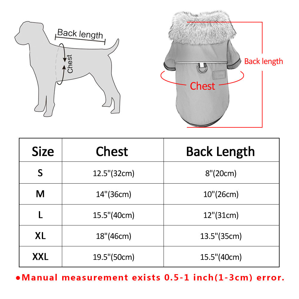 Skorter | Vegan Leather Jacket for Dog with Faux Fur Collar