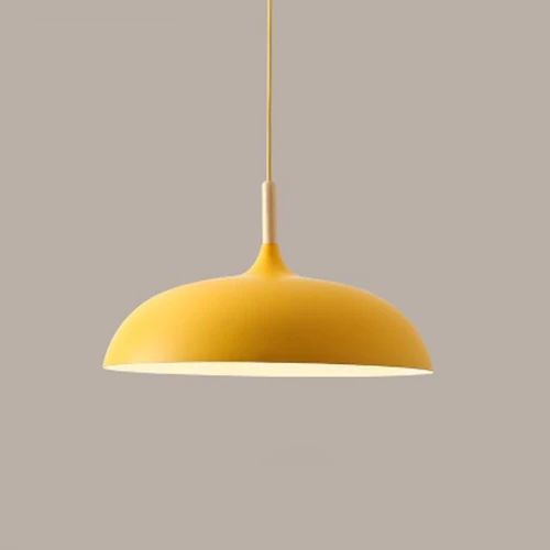 Skorter | Pendant lights made of metal and wood in delicate pastel shades
