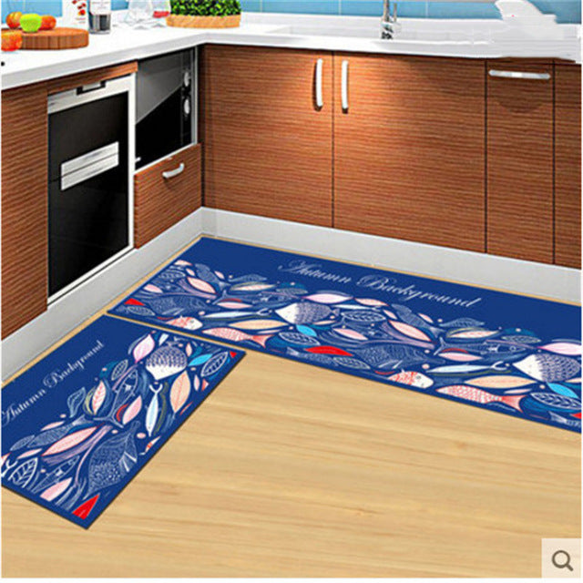 Skørter | Long Absorbent Patterned Non-Slip Kitchen Mats